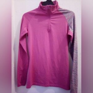 Nike Pro Combat Dri-Fit Pink And Gray Sweatshirt Fitted Therma Fit Size M